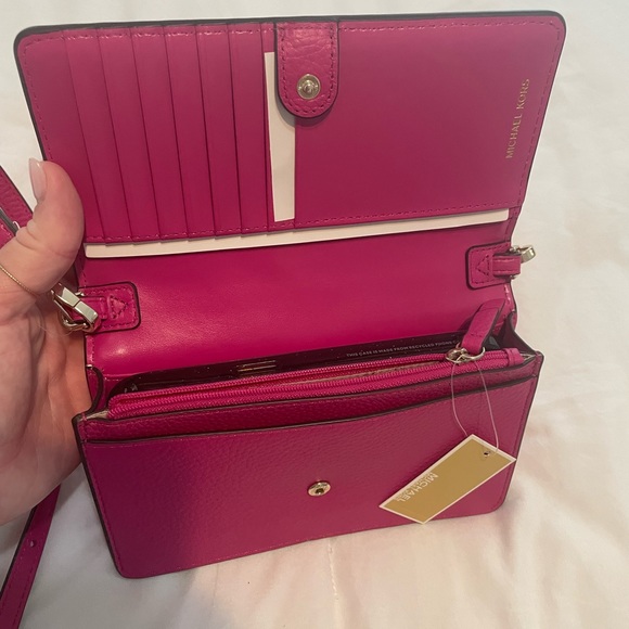 Michael Kors Leather Phone CrossBody - Picture 10 of 13